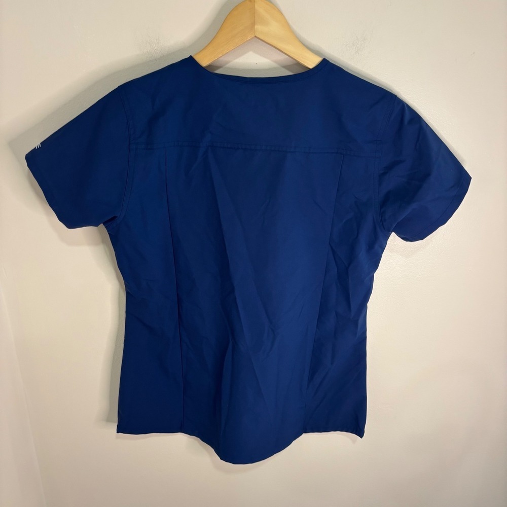 Carhartt Liberty V-Neck Scrub Top Navy Blue HCA Florida Healthcare Women S - Picture 10 of 13